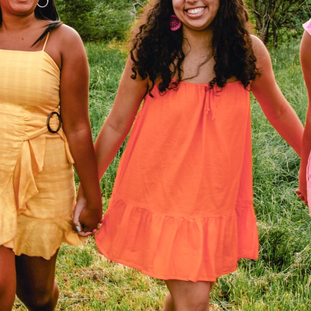 Urban Outfitters Vibrant Orange Dress